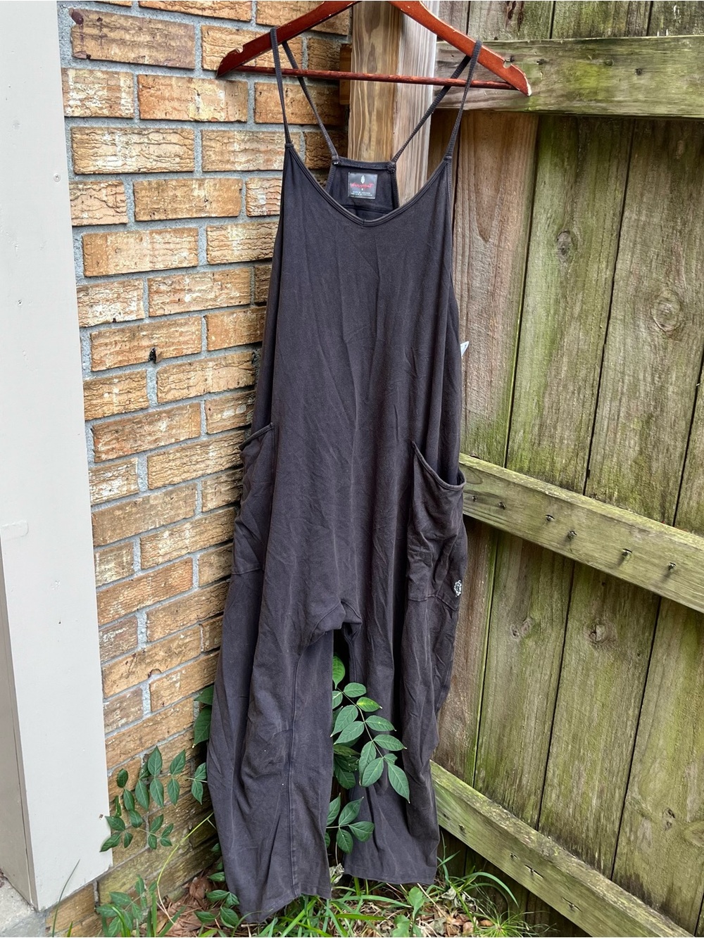 FP Movement by Free People Charcoal HotShot Jumpsuit with Pockets
